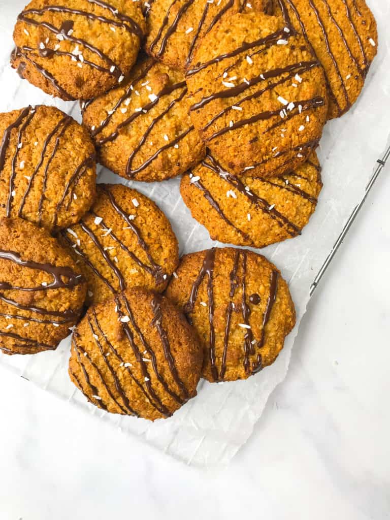 Chewy Coconut Cookies - Flourless, GF, Paleo & Refined Sugar Free I Georgie Eats