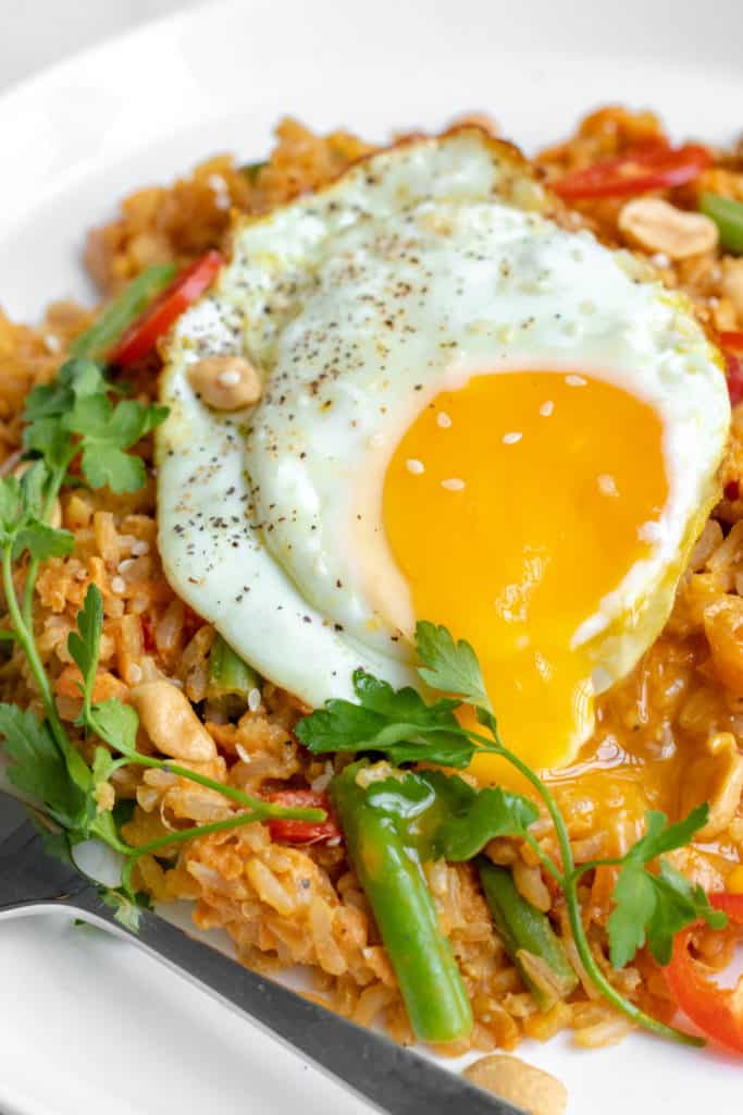 Brown Rice Nasi Goreng Recipe - Healthy & GF! Georgie Eats.