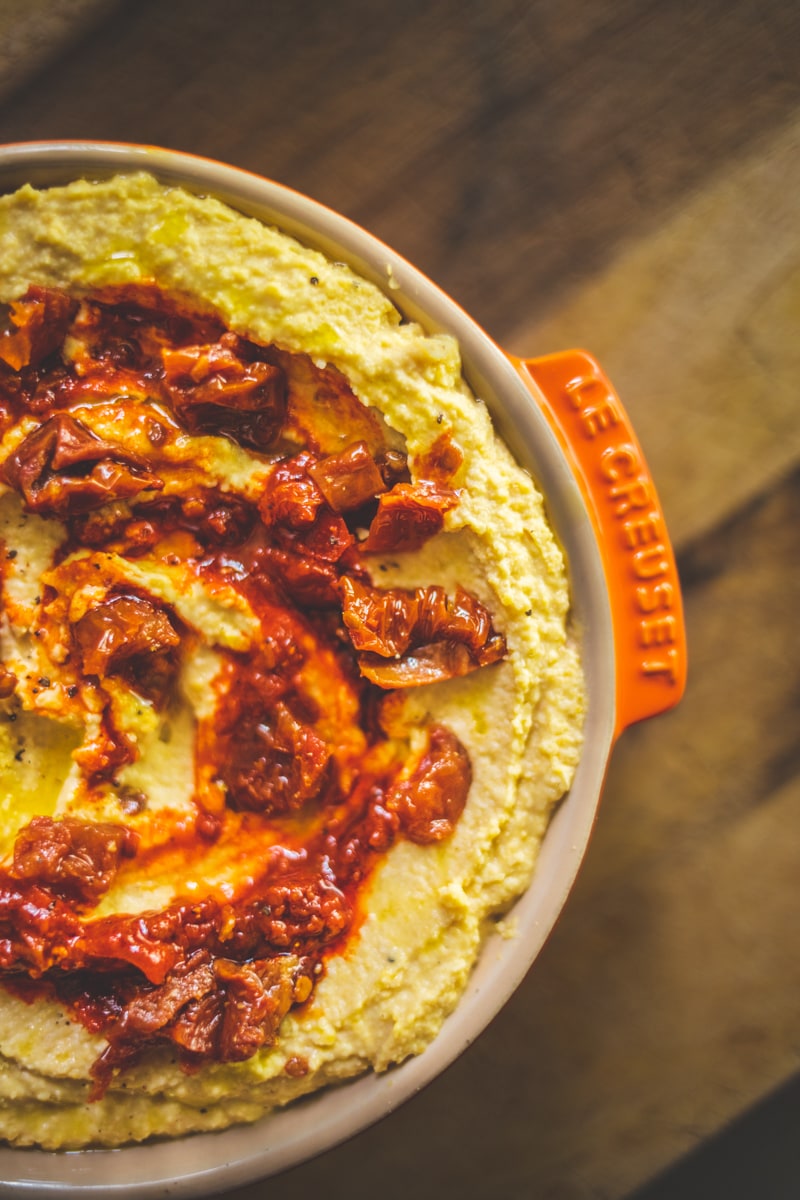 The Best Hummus Ever Close Up - Georgie Eats
