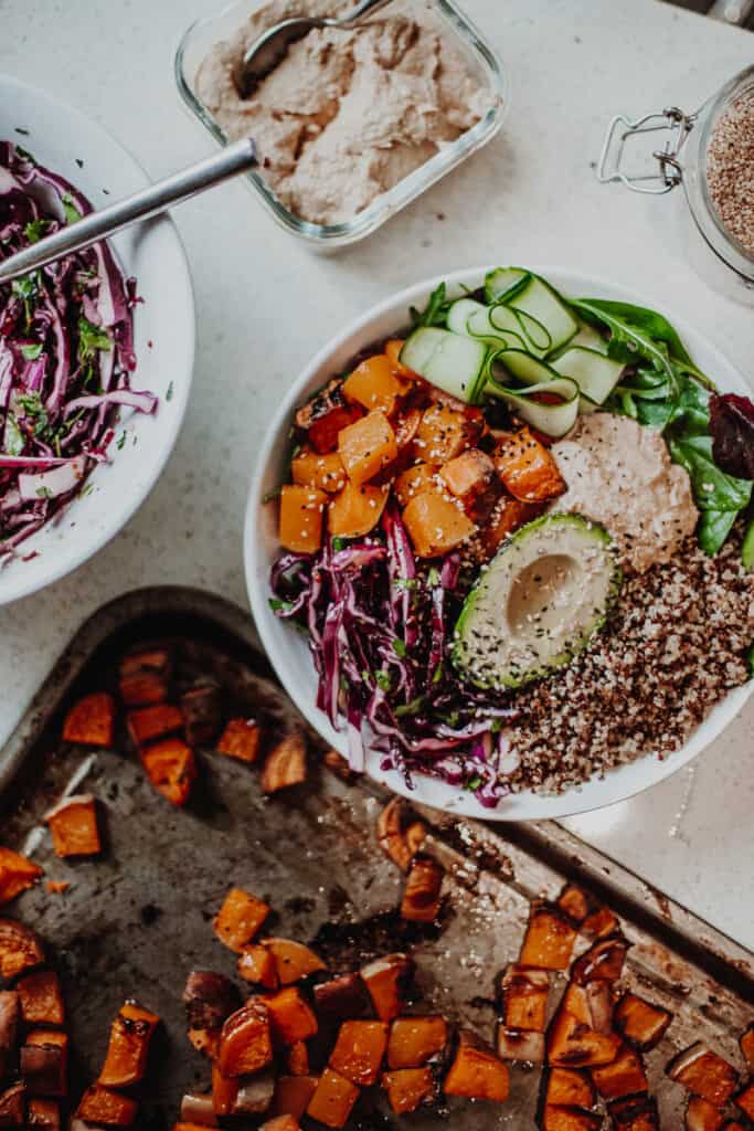 Sweet Potato Nourish Bowl - Vegan, Gluten-Free & Healthy! Georgie Eats.