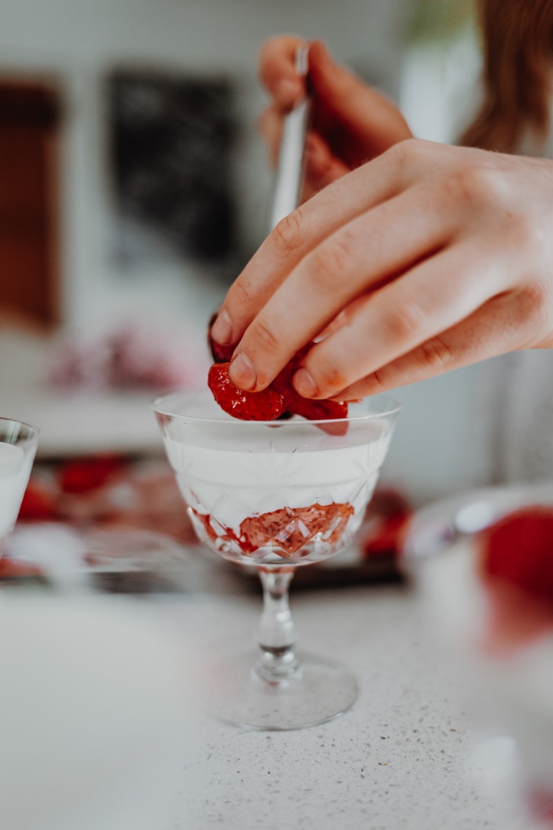 Strawberry & Elderflower Fools - Vegan, GF & Healthy! Georgie Eats.