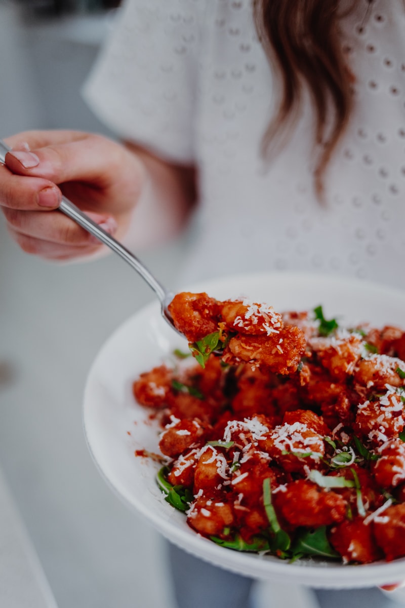 Sundried Tomato & Roasted Red Pepper Gnocchi I Georgie Eats