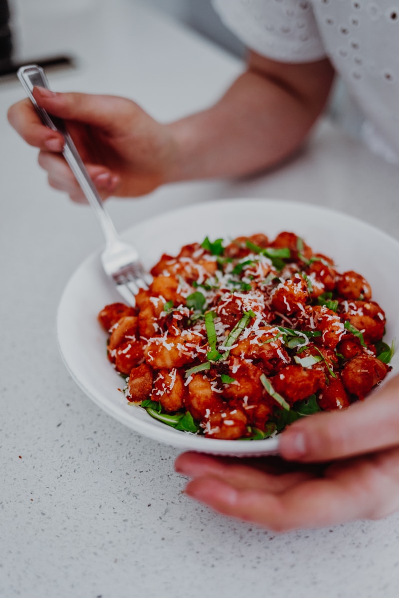 Sundried Tomato & Roasted Red Pepper Gnocchi I Georgie Eats