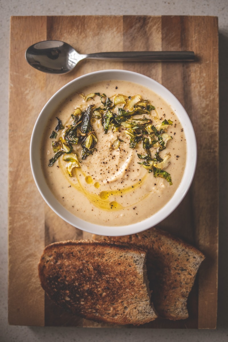 Truffled Cauliflower Soup I Georgie Eats