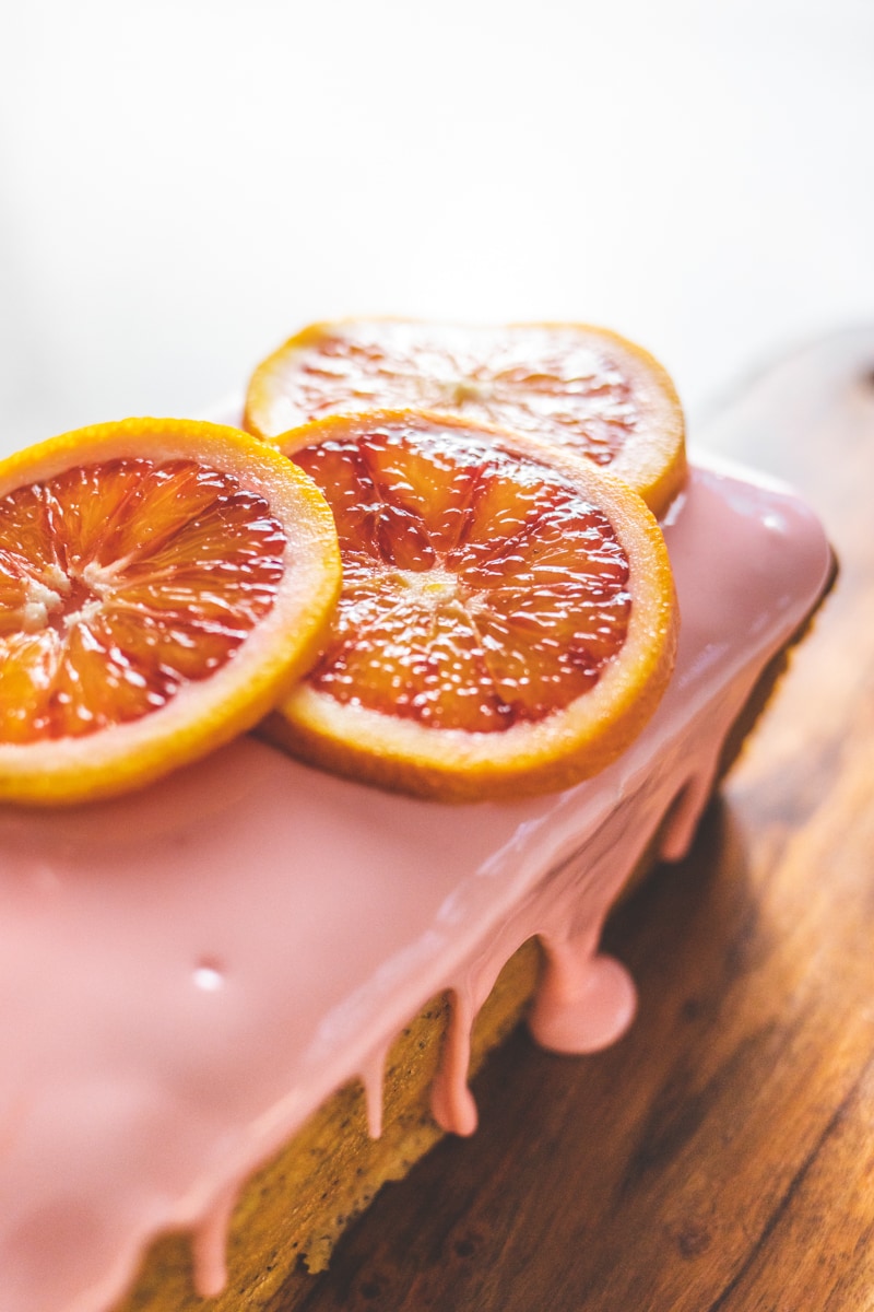 Blood Orange & Poppy Seed Loaf Cake - Georgie Eats