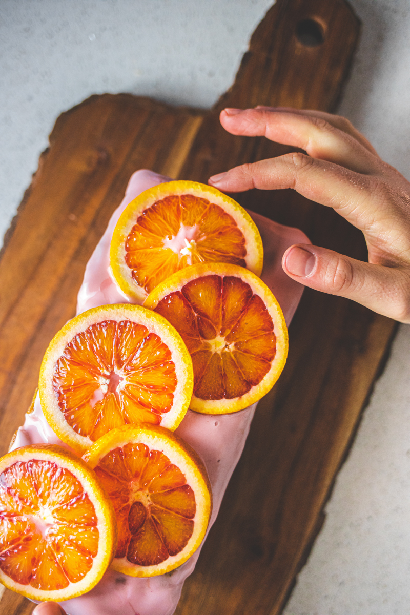 Blood Orange & Poppy Seed Loaf Cake - Georgie Eats