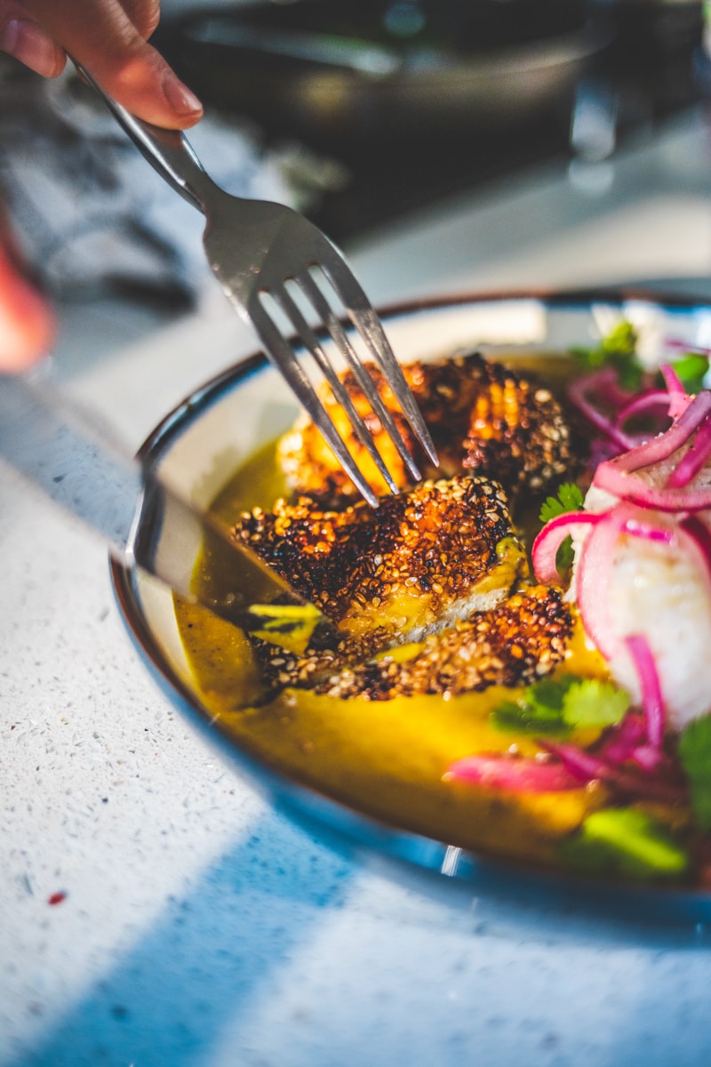 Tucking into Vegan Tofu Katsu Curry - Georgie Eats