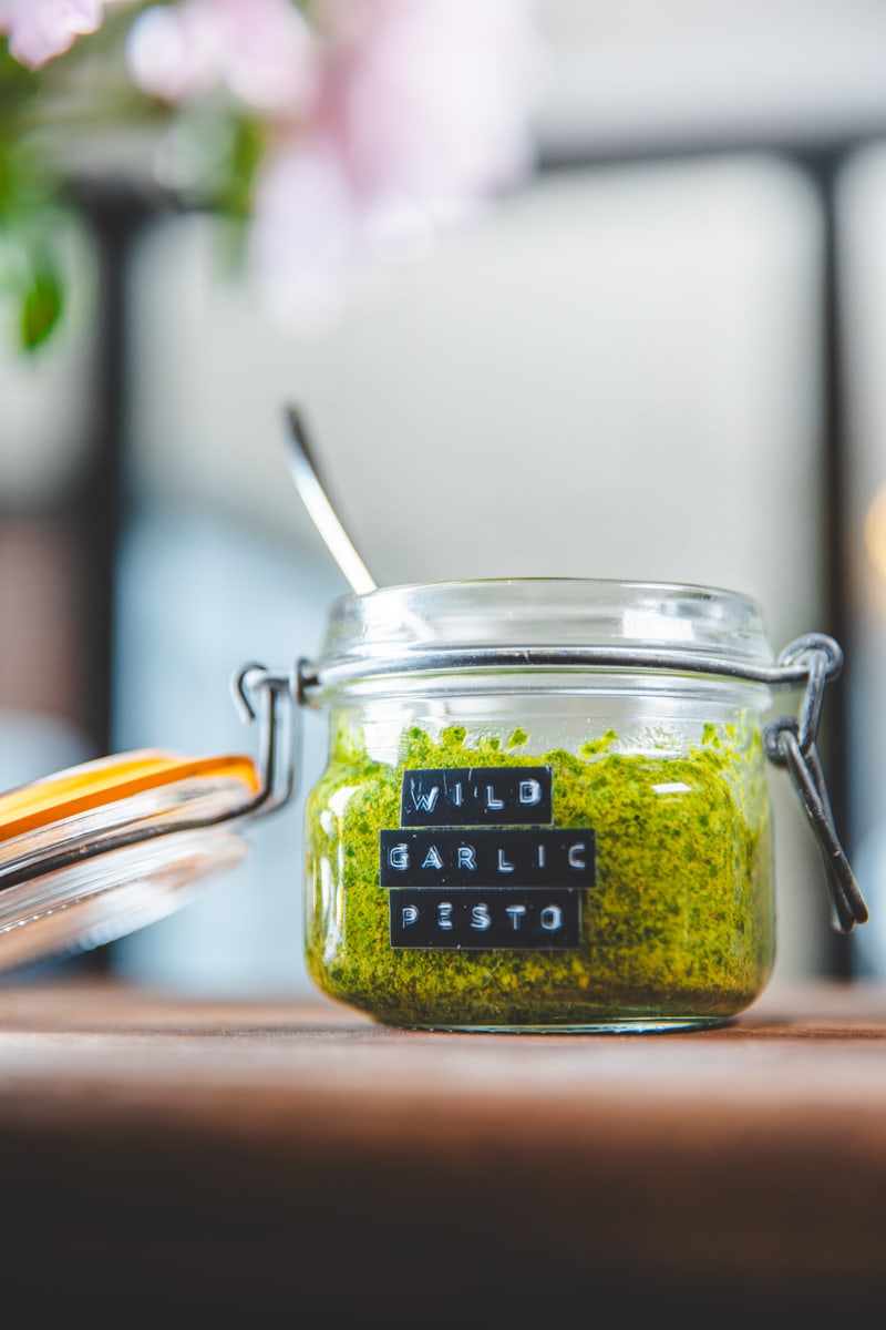 Wild Garlic Pesto - Georgie Eats 