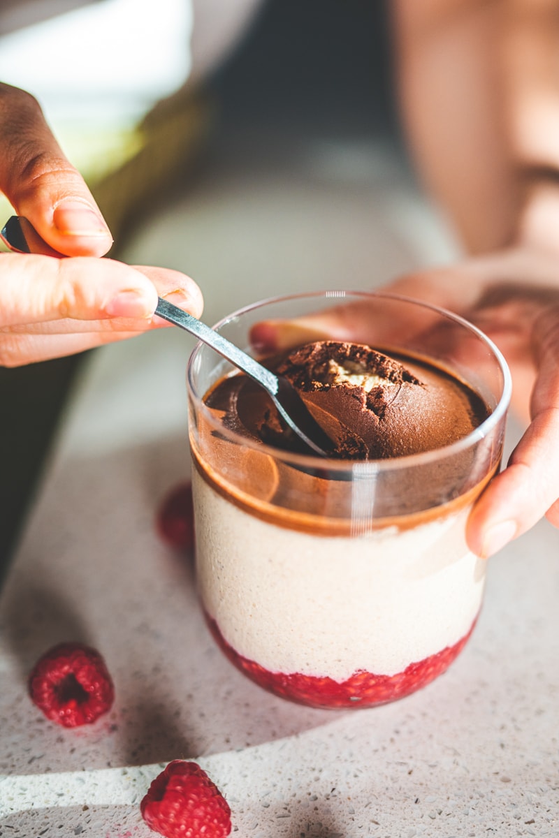 PB & J Blended Overnight Oats - Georgie Eats