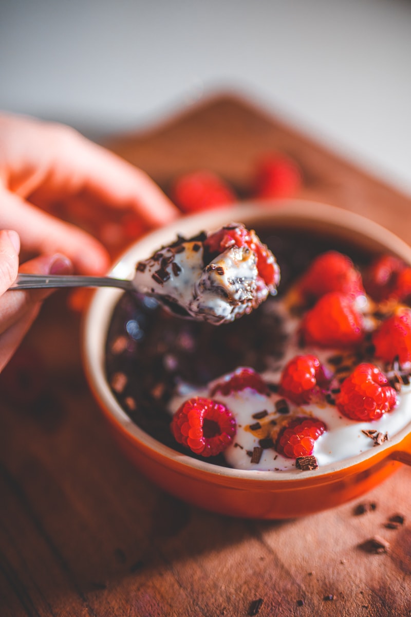 Chocolate Cake Baked Oats - Georgie Eats