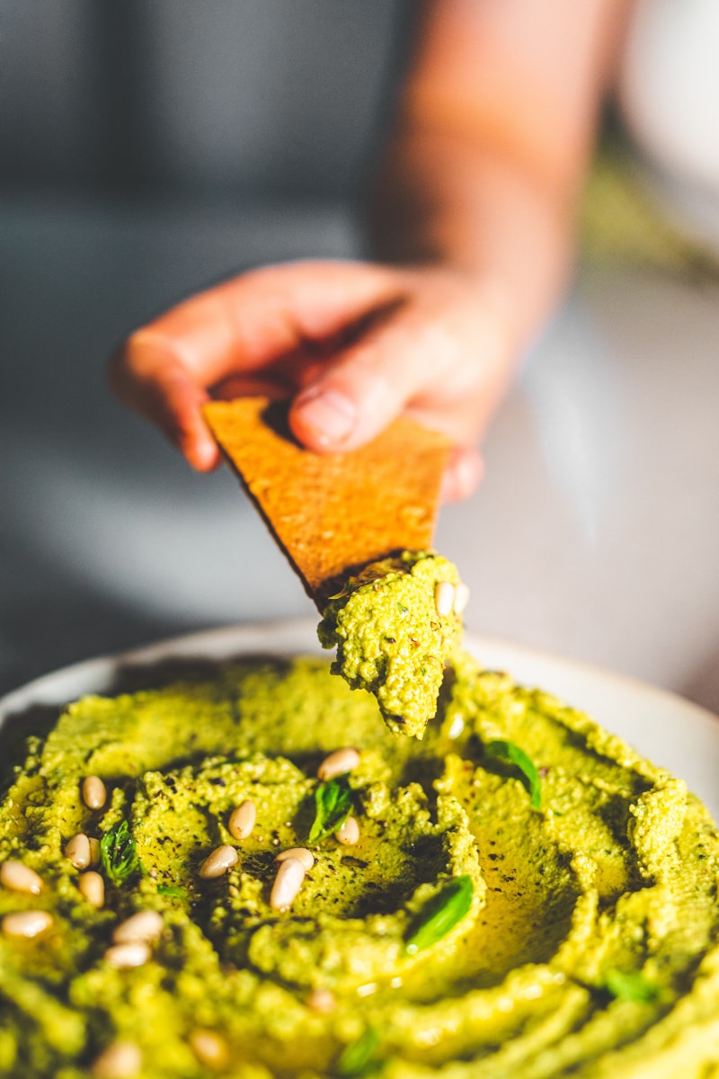 Pesto Hummus - Georgie Eats