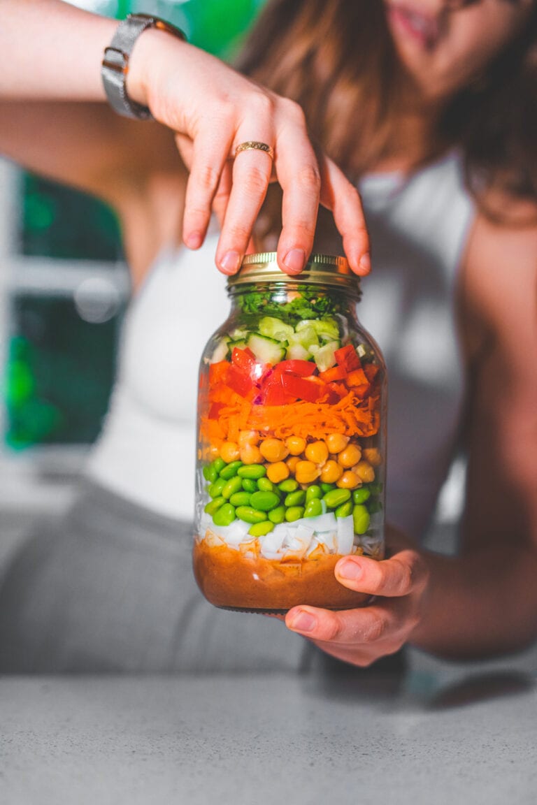 Satay Noodle Jars - Georgie Eats