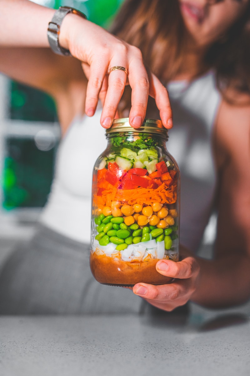 Satay Noodle Jars - Georgie Eats