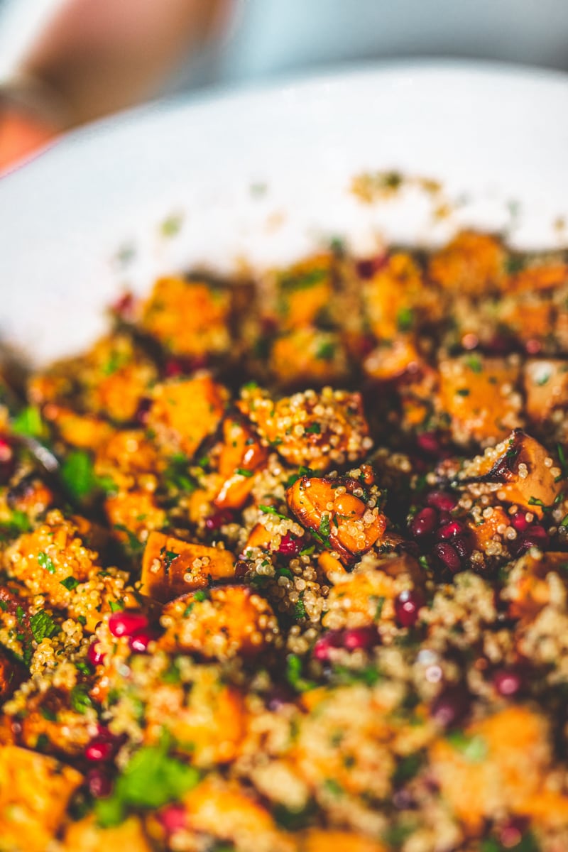 Butternut Squash & Pomegranate Salad - Georgie Eats