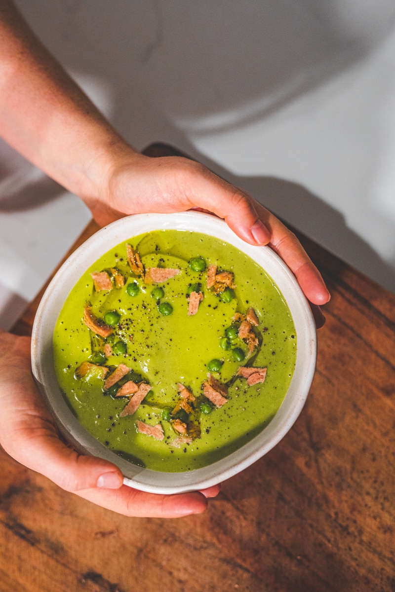 Vegan Pea & Ham Soup - Georgie Eats