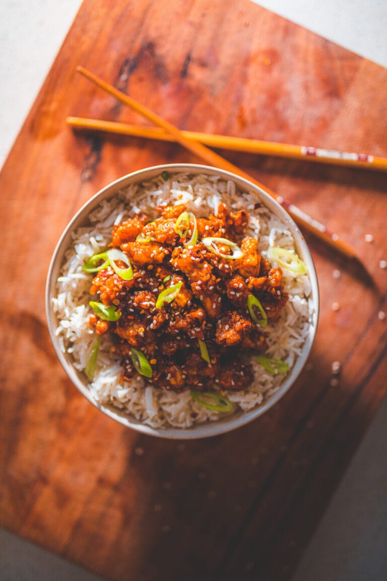 Sticky Sesame Tofu - Georgie Eats