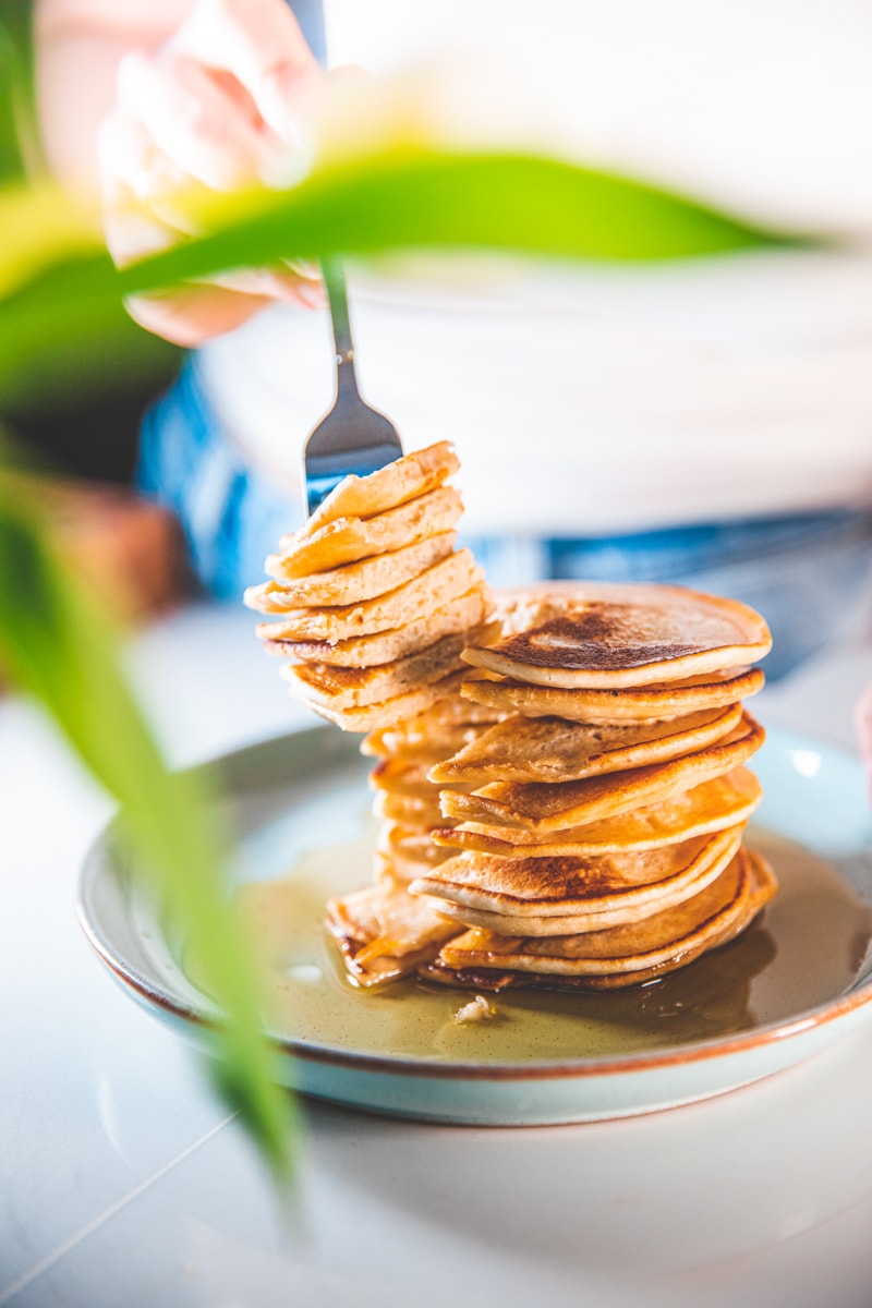 Easy Vegan Pancakes - Georgie Eats