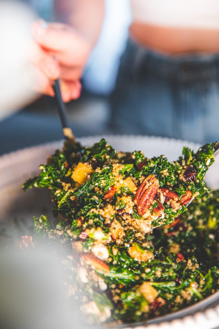 Kale & Apple Salad - Georgie Eats