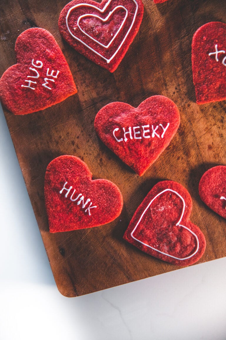 Love Heart Biscuits - Georgie Eats