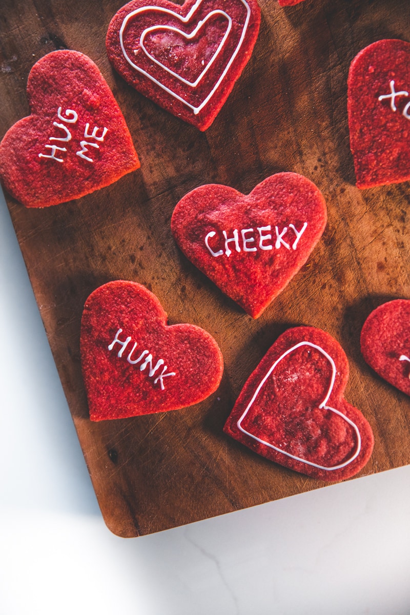 Love Heart Biscuits - Georgie Eats