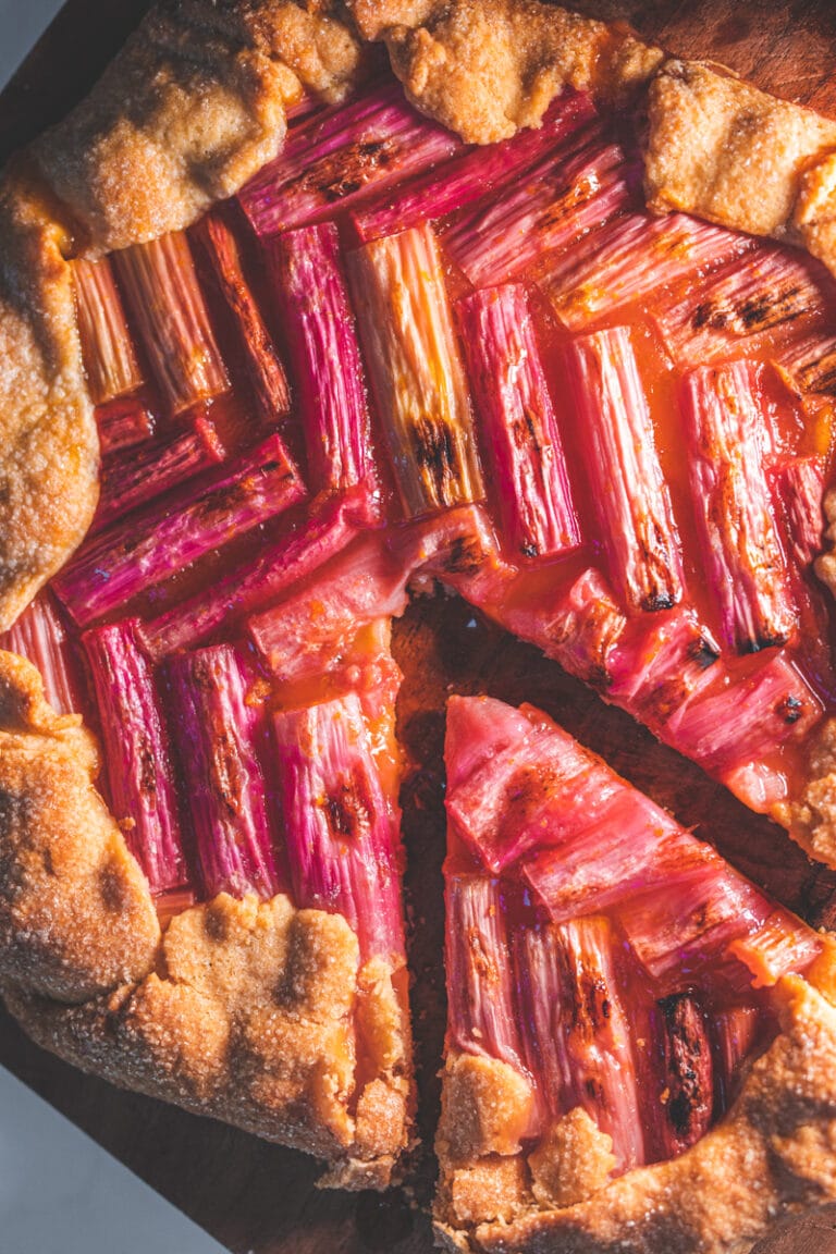 Forced Rhubarb Galette - Georgie Eats
