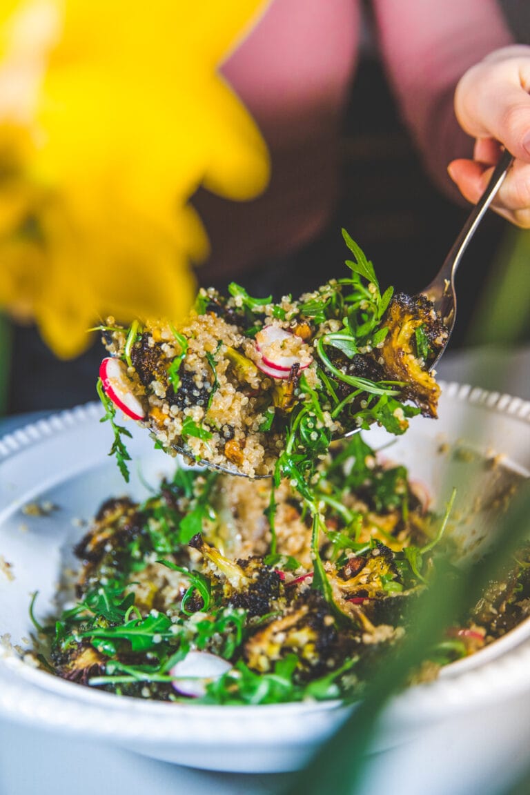 Roasted Broccoli & Preserved Lemon Salad - Georgie Eats