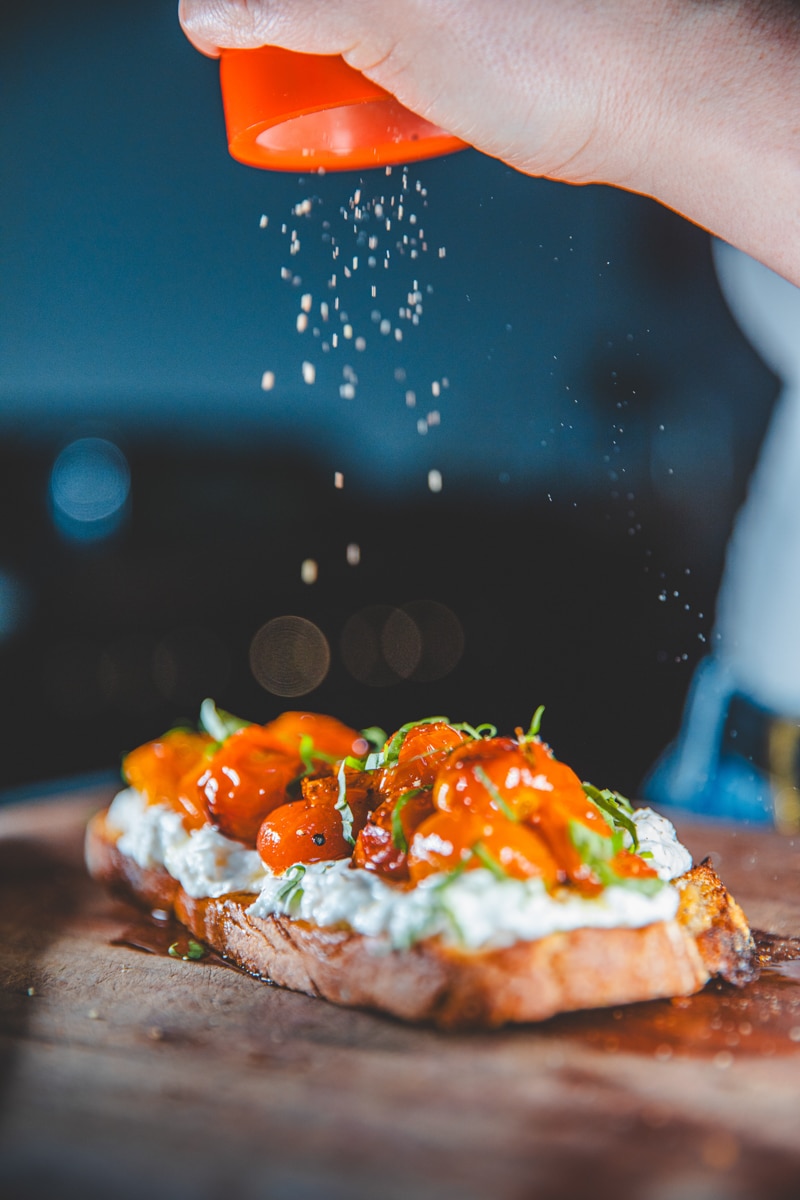 Tomato Confit Toast - Georgie Eats