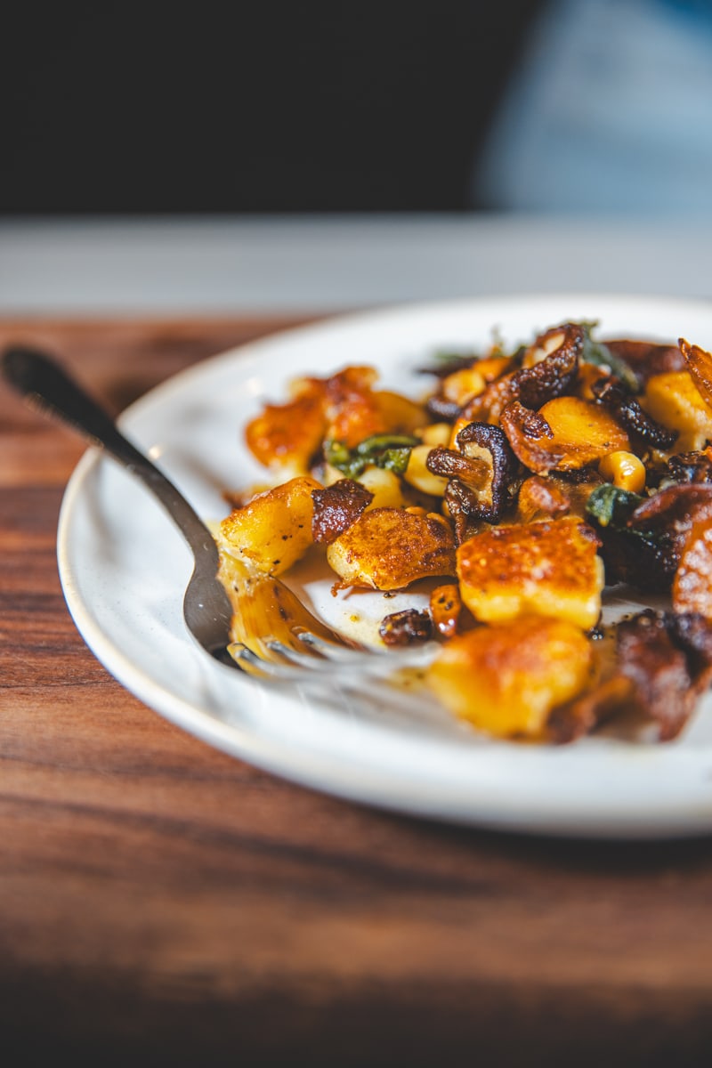 Mushroom, Sage & Hazelnut Gnocchi - Georgie Eats