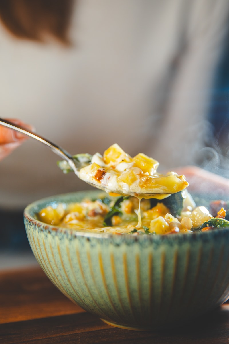 A spoonful of Celeriac, Spelt & Sage Soup - Georgie Eats