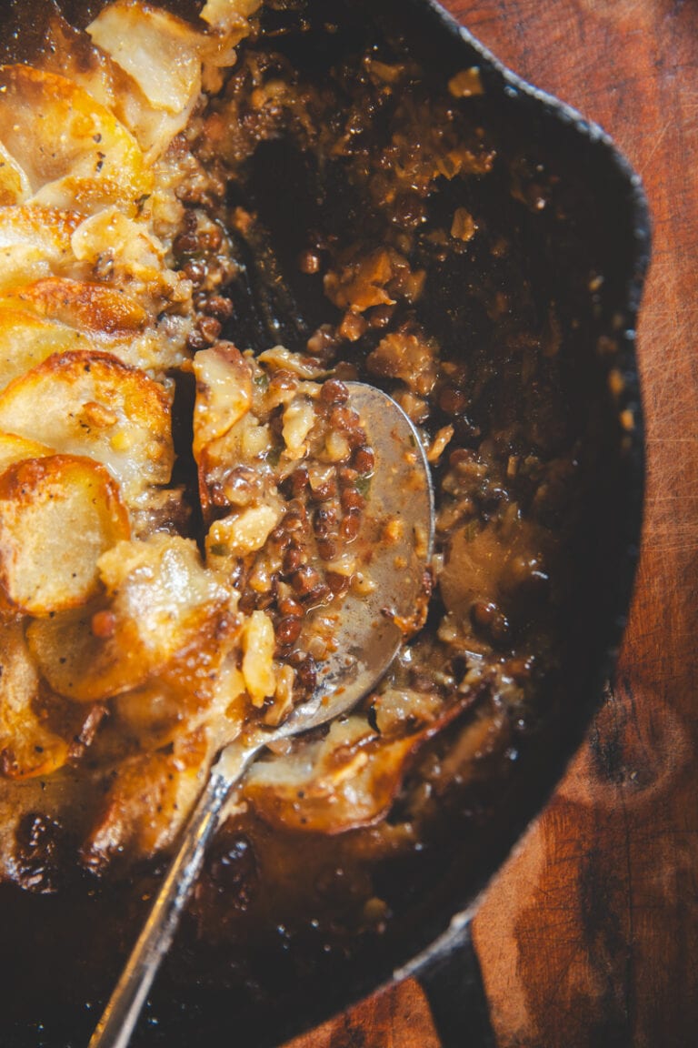 Creamy Mushroom Hotpot - Georgie Eats