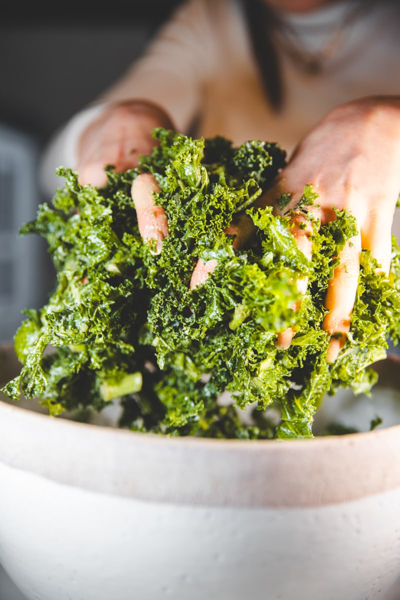 My Favourite Simple Kale Salad - Georgie Eats