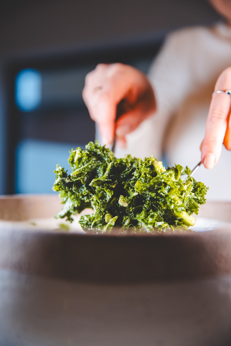 My Favourite Simple Kale Salad - Georgie Eats