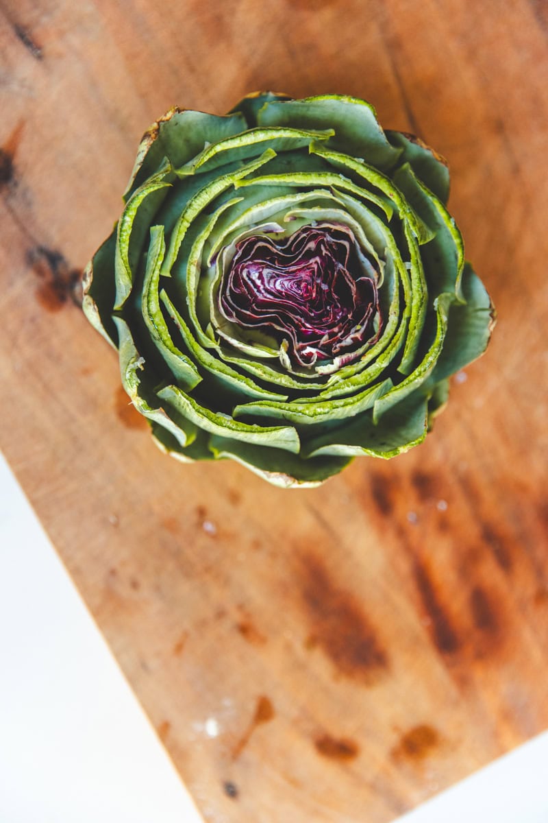 Prepared artichoke - Georgie Eats