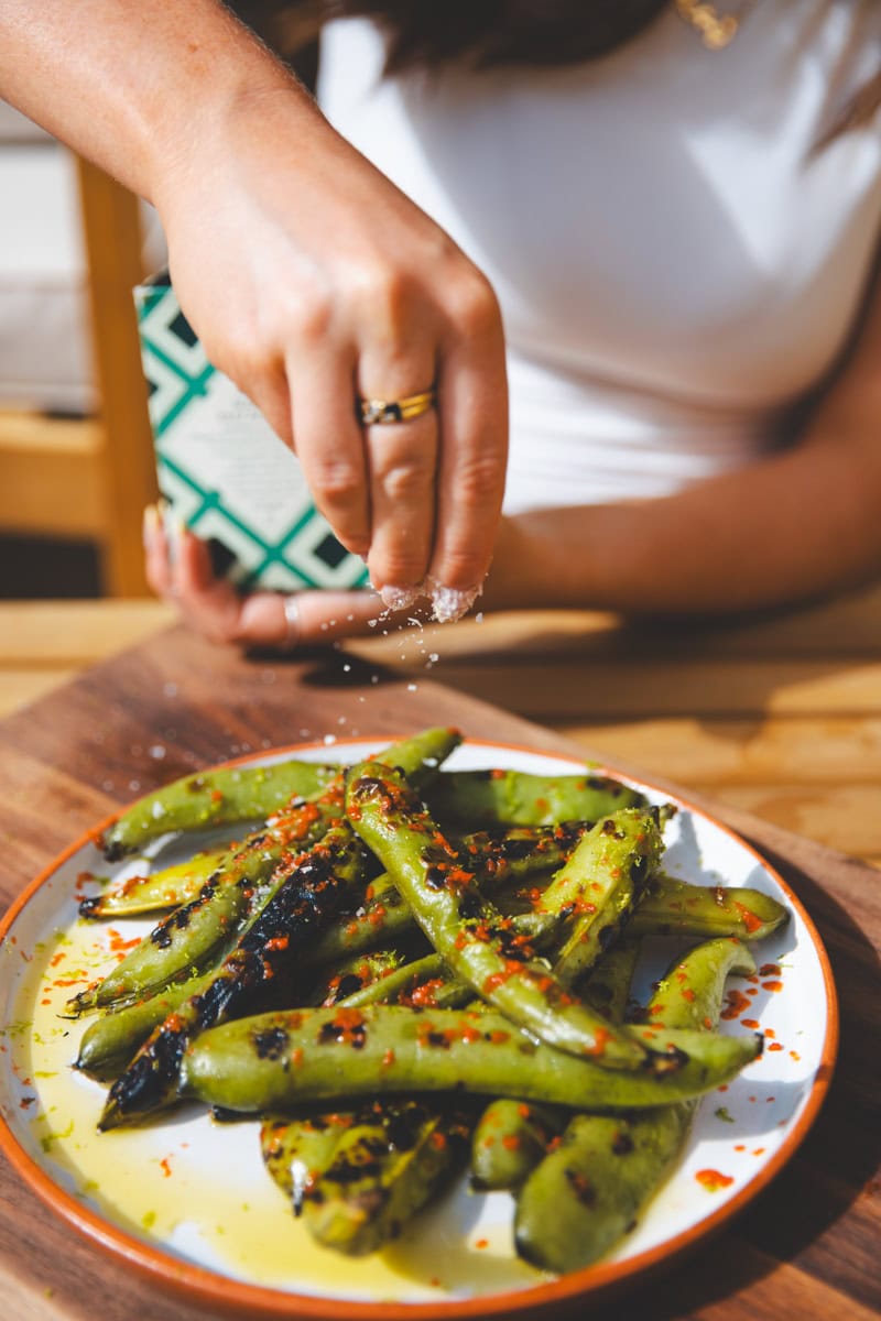 Chilli & Lime Broad Beans - Georgie Eats