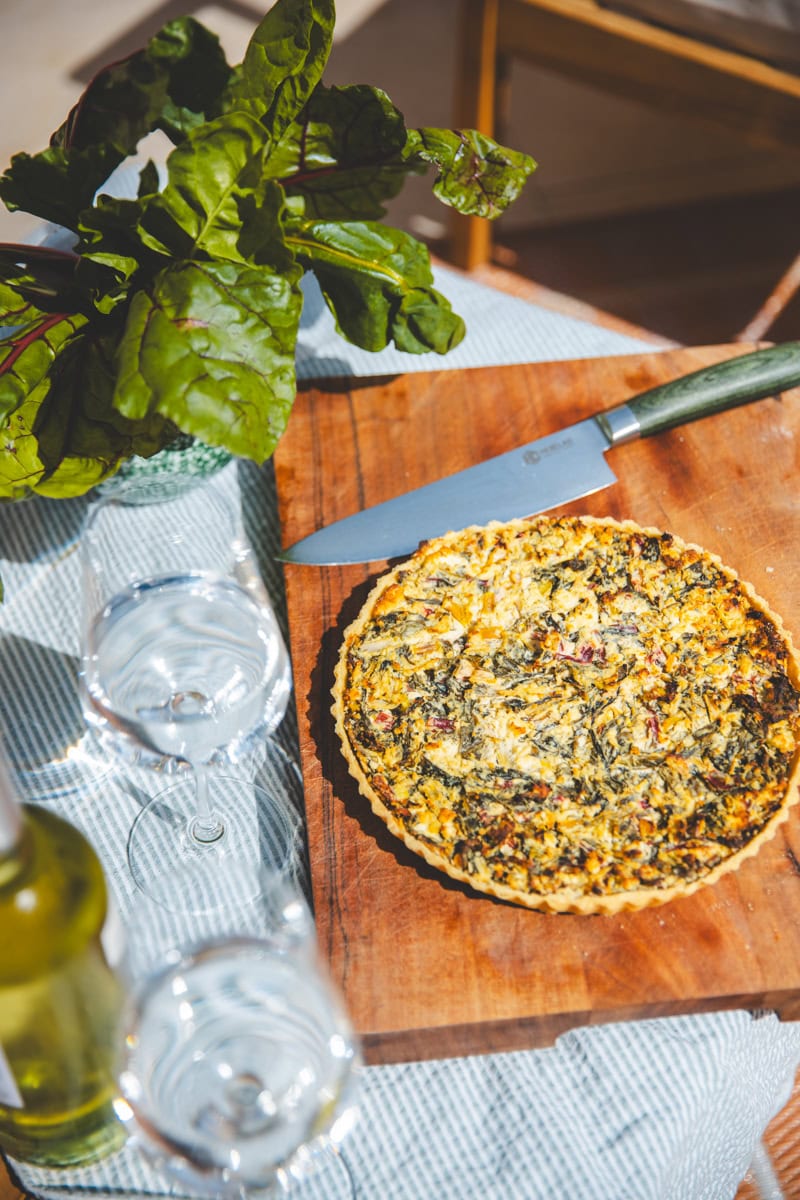 Swiss Chard Spanakopita Tart - Georgie Eats