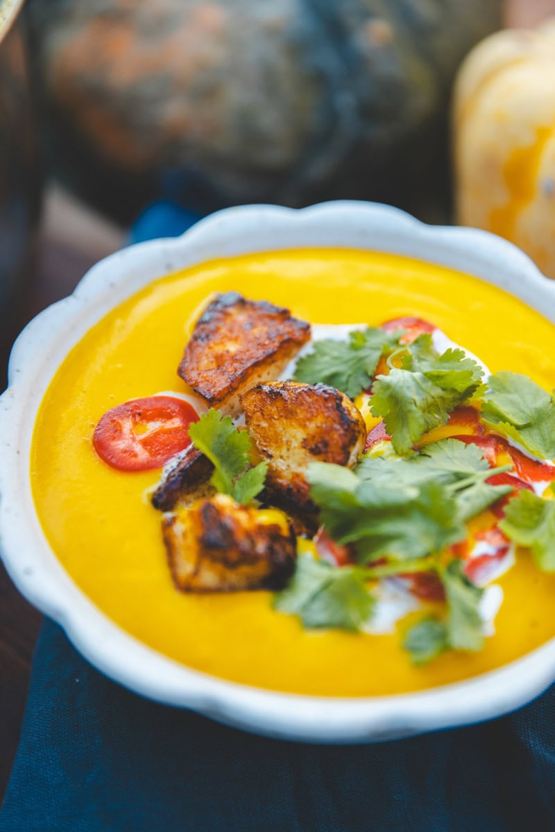 Laksa-Style Pumpkin Soup - Georgie Eats