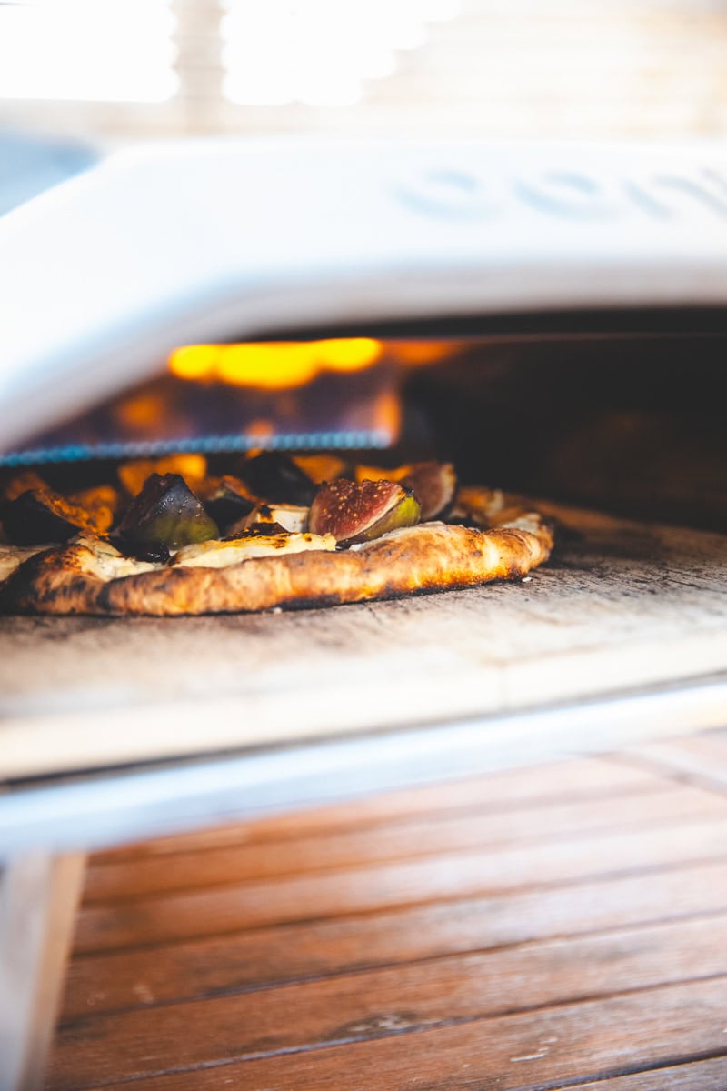 Cooking the Fig, Brie & Chilli Honey Pizza - Georgie Eats