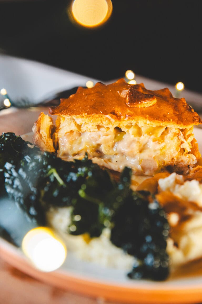 Individual Creamy Leek & Butter Bean Pies - Georgie Eats