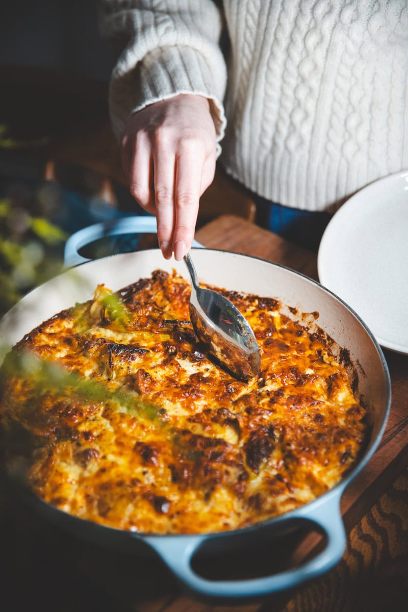 Sausage, Leek & Gruyere Kinda Lasagne - Georgie Eats