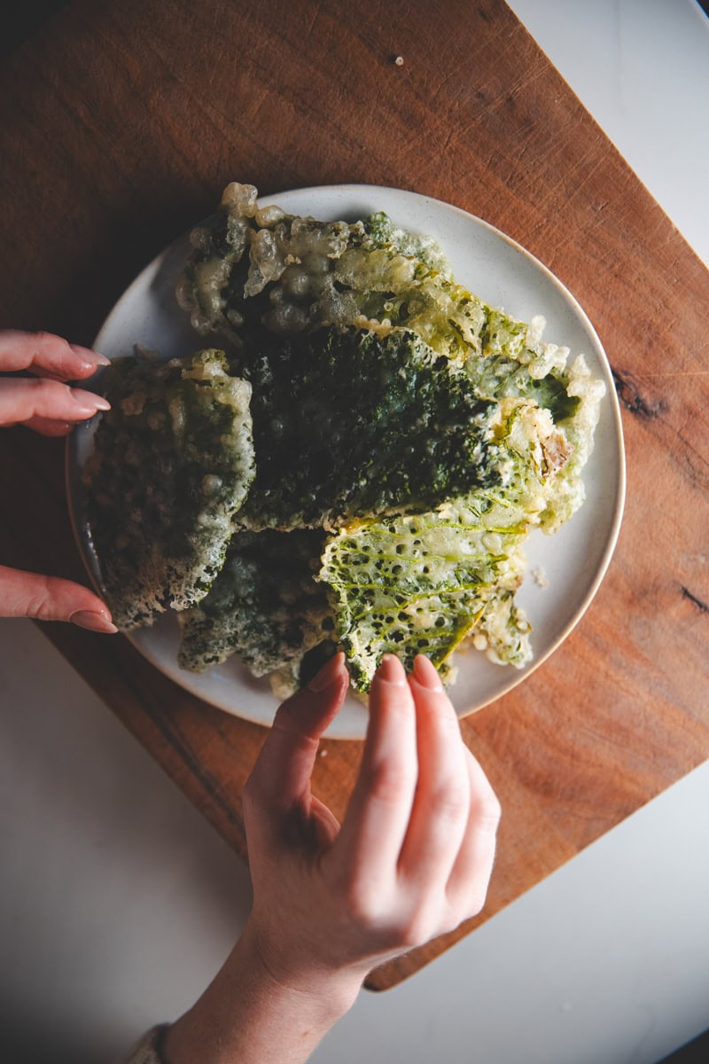 Cabbage Fritti with a Chill & 5-Spice Glaze - Georgie Eats