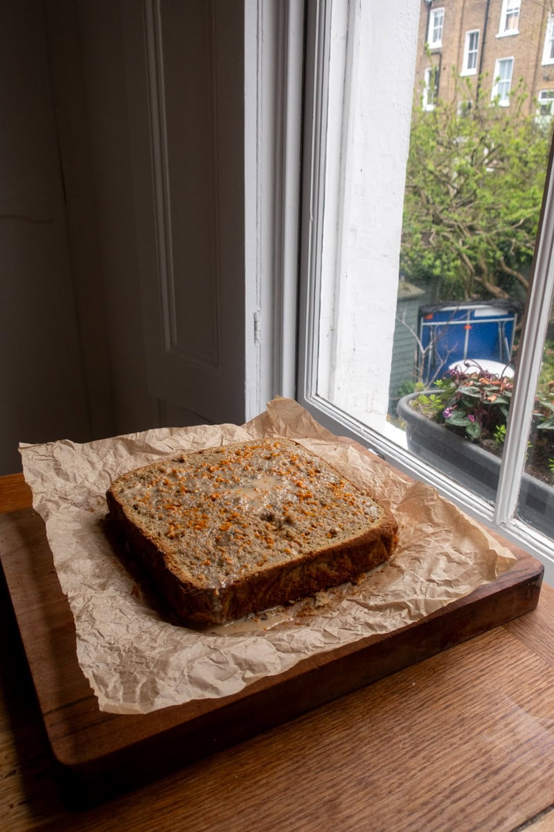 Preparing the London Fog Cake - Georgie Mullen