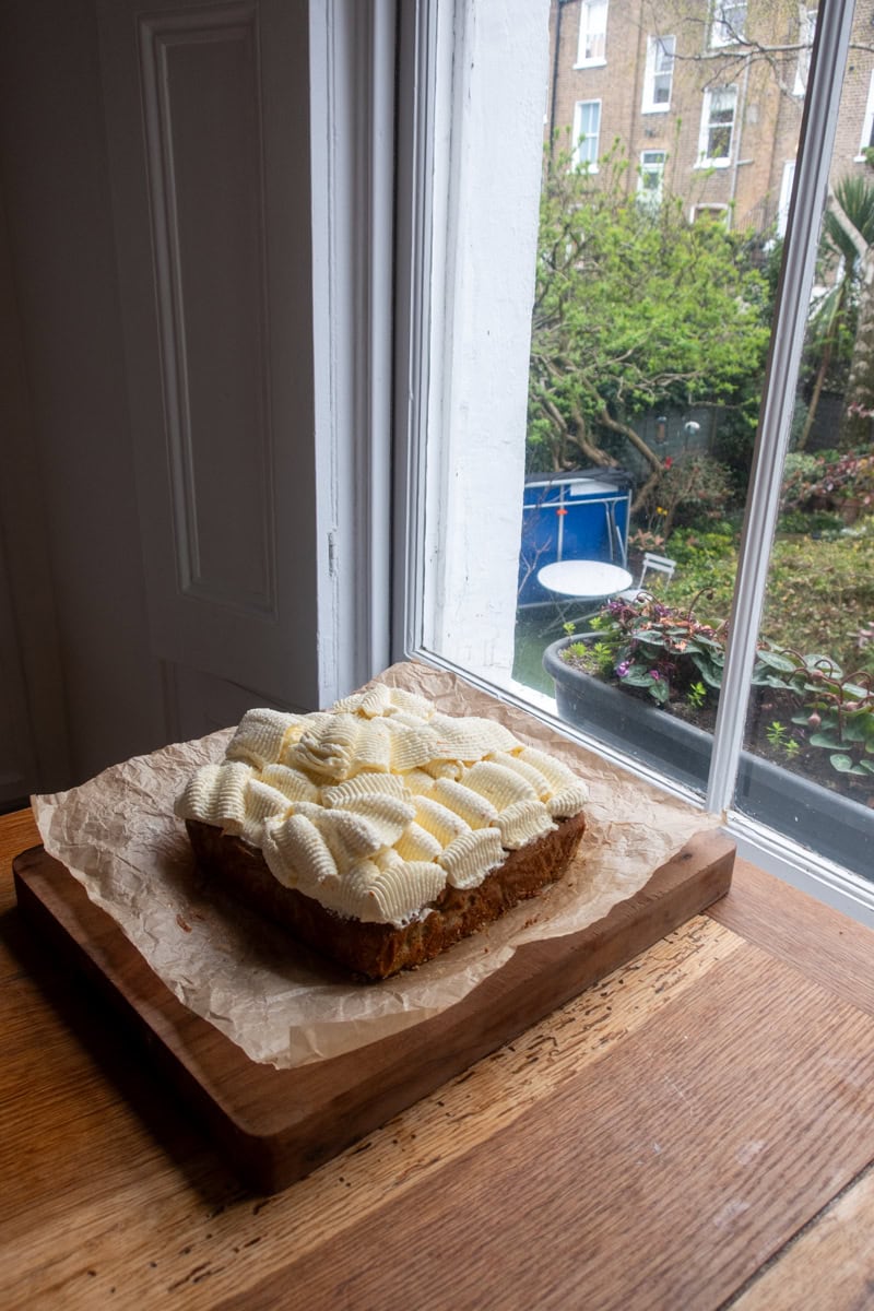 London Fog Cake with Blood Orange & Mascarpone Icing - Georgie Mullen