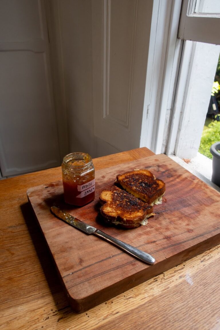 Peach Jam Grilled Cheese - Georgie Mullen