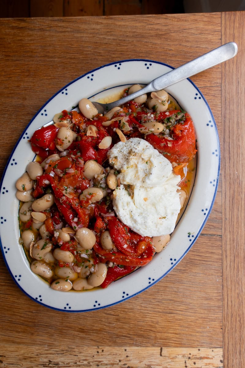 A Very Nice Roasted Red Pepper Salad - Georgie Mullen