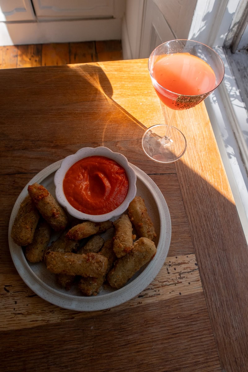 Mozzarella Sticks, Tomato Dip - Georgie Mullen