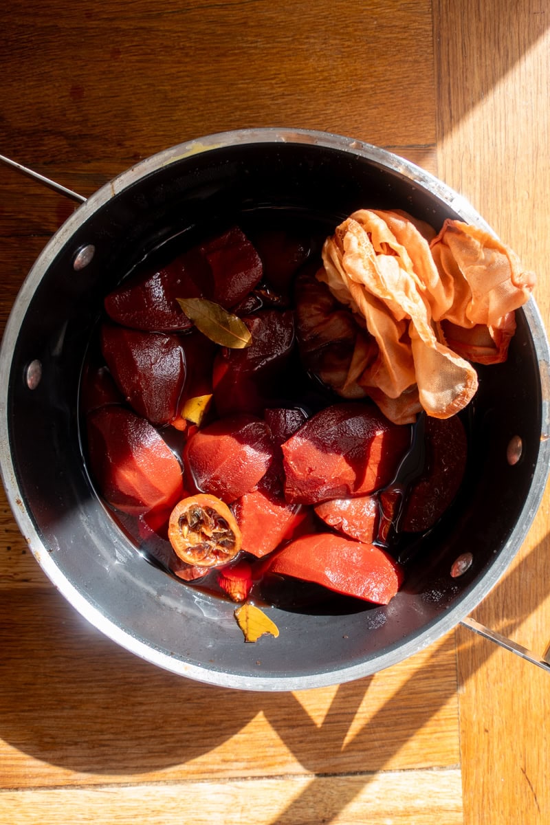 Bay Poached Quince, Vanilla Rice Pud - Georgie Mullen